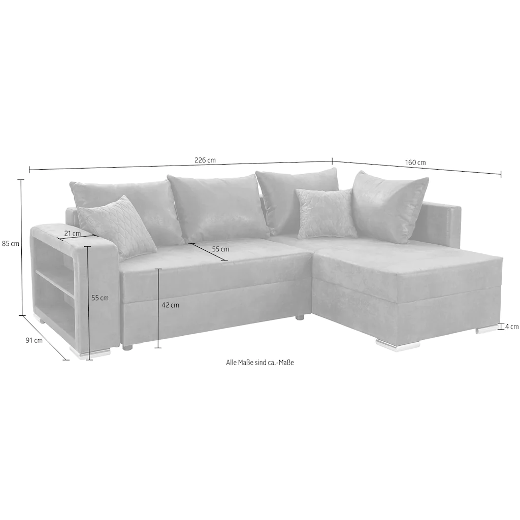 COLLECTION AB Ecksofa mit komfortablem Federkern online kaufen Bis zu 50% Rabatt