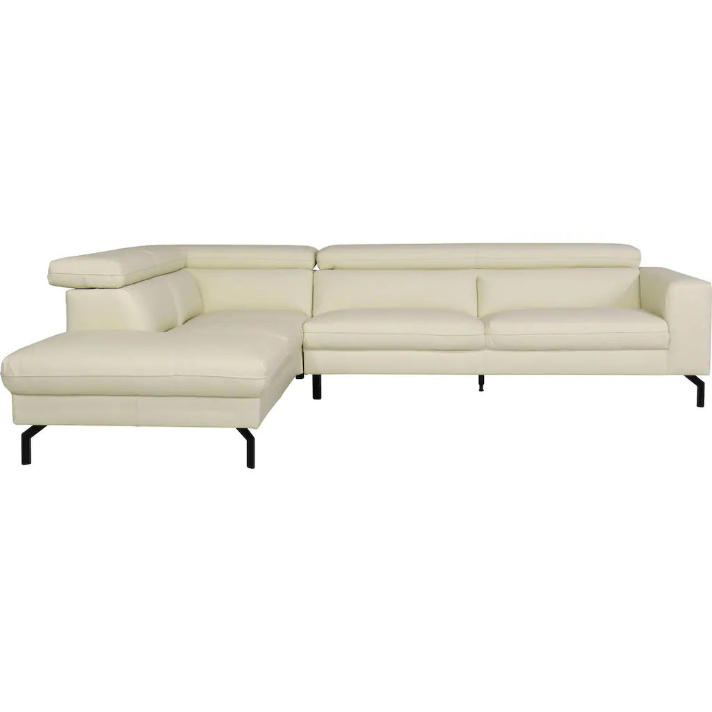 Places of Style Ecksofa »Olanta L-Form« mit verstellbaren Kopfstützen kaufen Riesige Rabatte