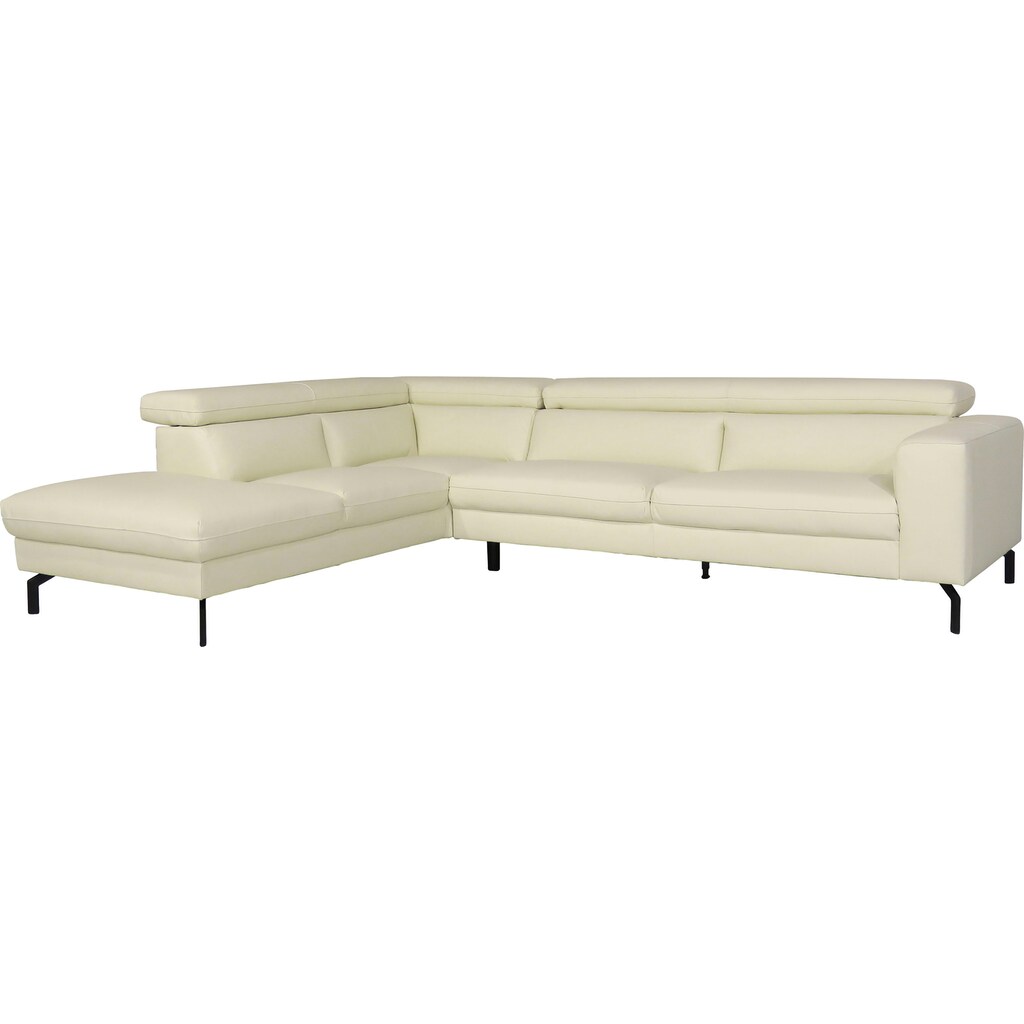 Places of Style Ecksofa »Olanta L-Form« mit verstellbaren Kopfstützen kaufen Riesige Rabatte