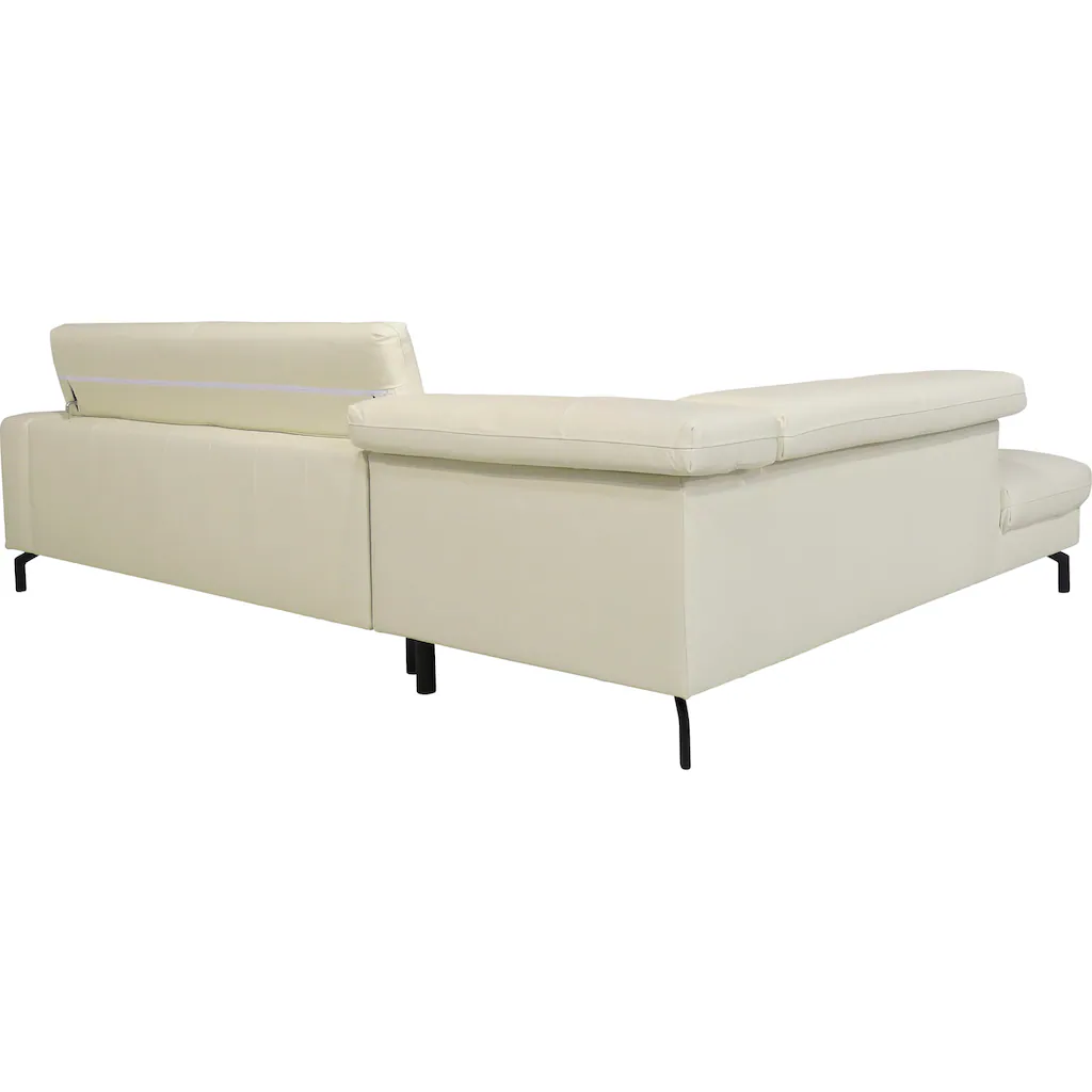 Places of Style Ecksofa »Olanta L-Form« mit verstellbaren Kopfstützen kaufen Riesige Rabatte