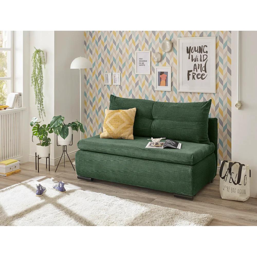ED EXCITING DESIGN Schlafsofa »Charlie« frei im Raum stellbar mit Bettkasten Schlaffunktion & 1 Rückenkissen kaufen Clearance-Verkauf