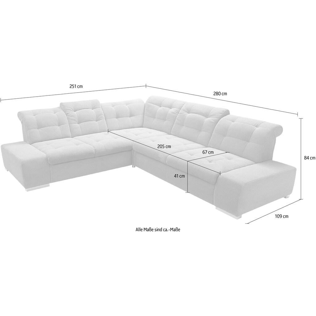 Ecksofa mit Bettfunktion online kaufen Fabrikladen