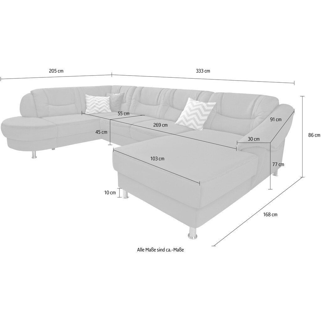 sit&more Wohnlandschaft mit Bettfunktion online kaufen Black Friday Preise