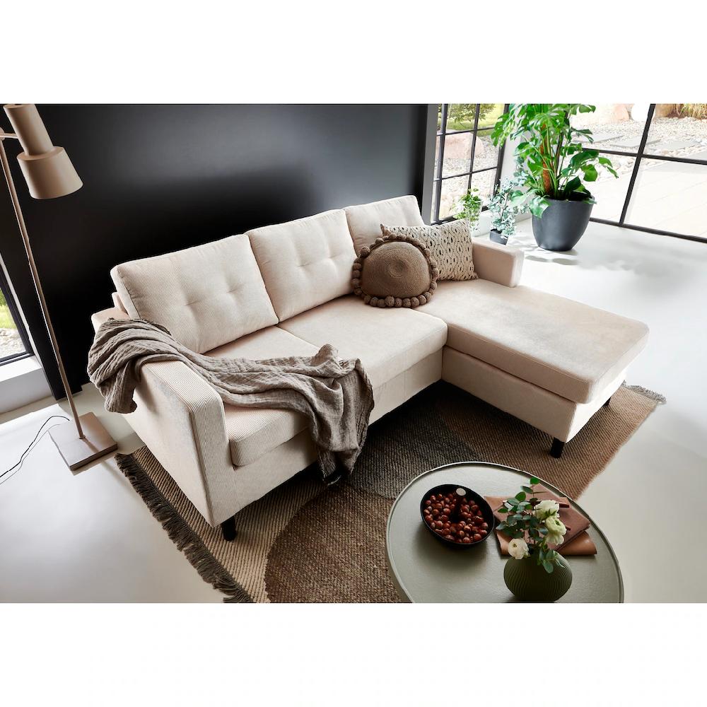 ATLANTIC home collection Ecksofa »Tea L-Form« Ecksofa frei im Raum stellbar und Recamiere beidseitig montierbar kaufen