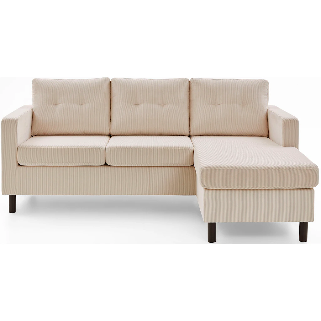 ATLANTIC home collection Ecksofa »Tea L-Form« Ecksofa frei im Raum stellbar und Recamiere beidseitig montierbar kaufen Blitzverkäufe