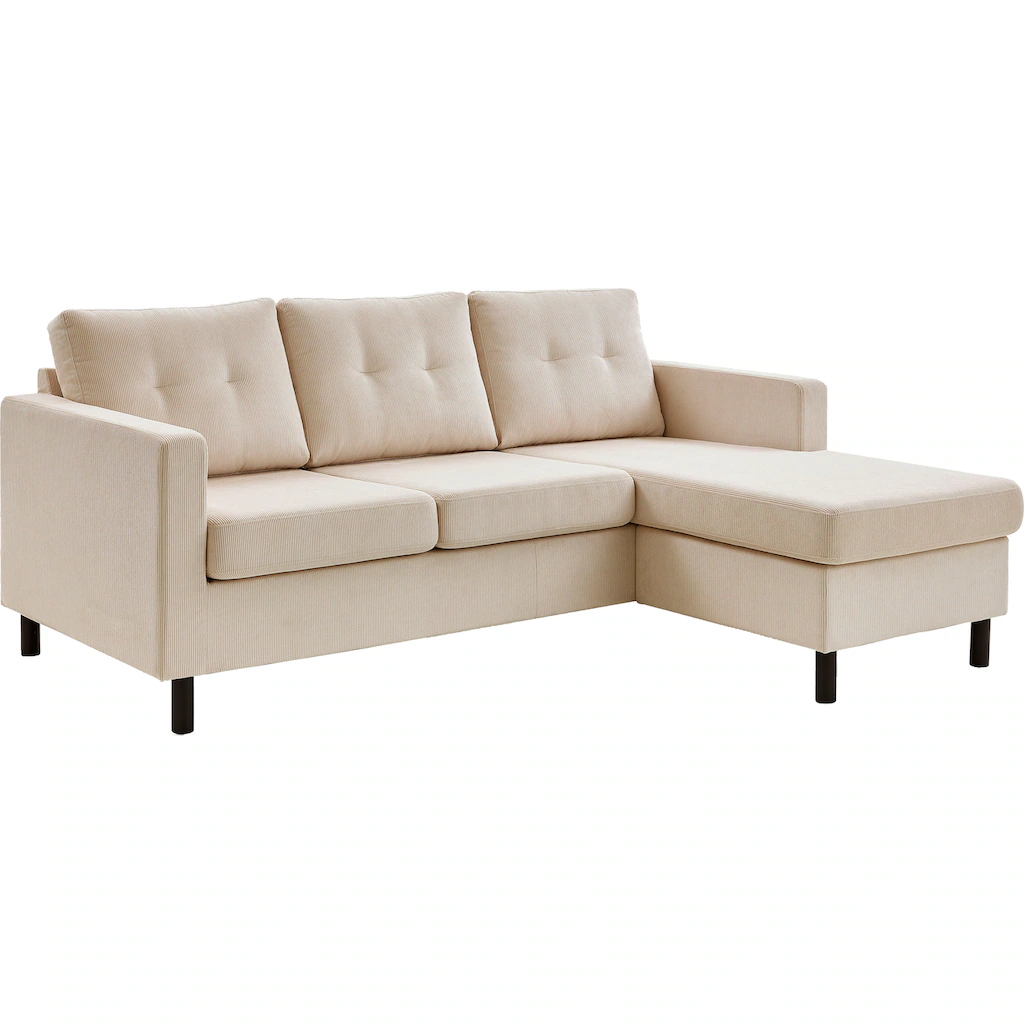 ATLANTIC home collection Ecksofa »Tea L-Form« Ecksofa frei im Raum stellbar und Recamiere beidseitig montierbar kaufen Blitzverkäufe