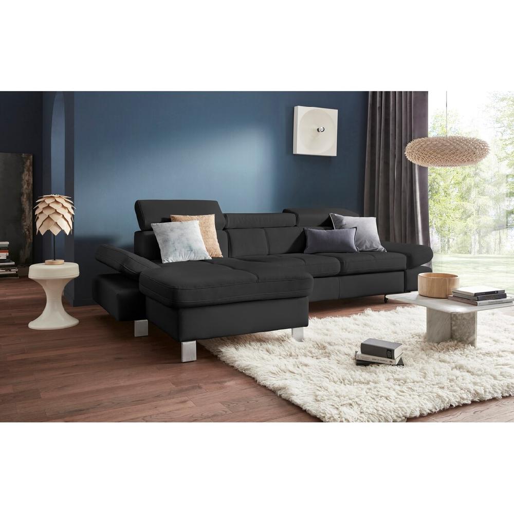 exxpo - sofa fashion Ecksofa »Fiji hochwertige Detailverarbeitung im Sitz und Rücken L-Form« bequem durch Kopf- und Armteilverstellung wahlweise mit Bettfunktion kaufen Fabrikpreis