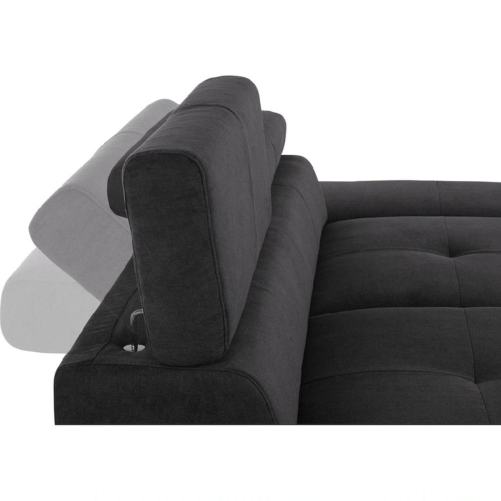COTTA Polstergarnitur »Enterprise« (Set) Set: bestehend aus 2-Sitzer und Hocker Kopf- und Armteilverstellung kaufen Black Friday