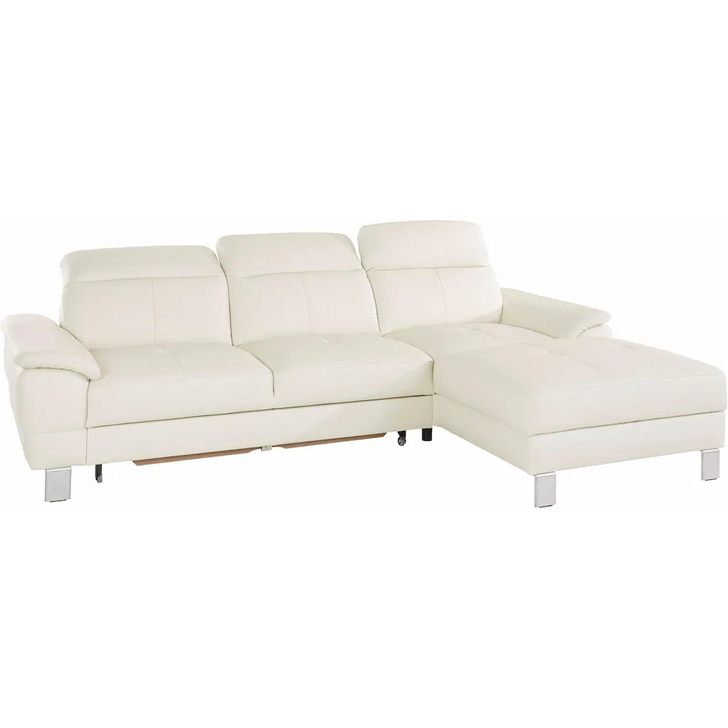 exxpo - sofa fashion Ecksofa »Mantua 2 inkl. Kopf- bzw. Rückenverstellung bequem L-Form« wahlweise mit Bettfunktion und Bettkasten tolle Verarbeitungsdetails kaufen Osterangebot