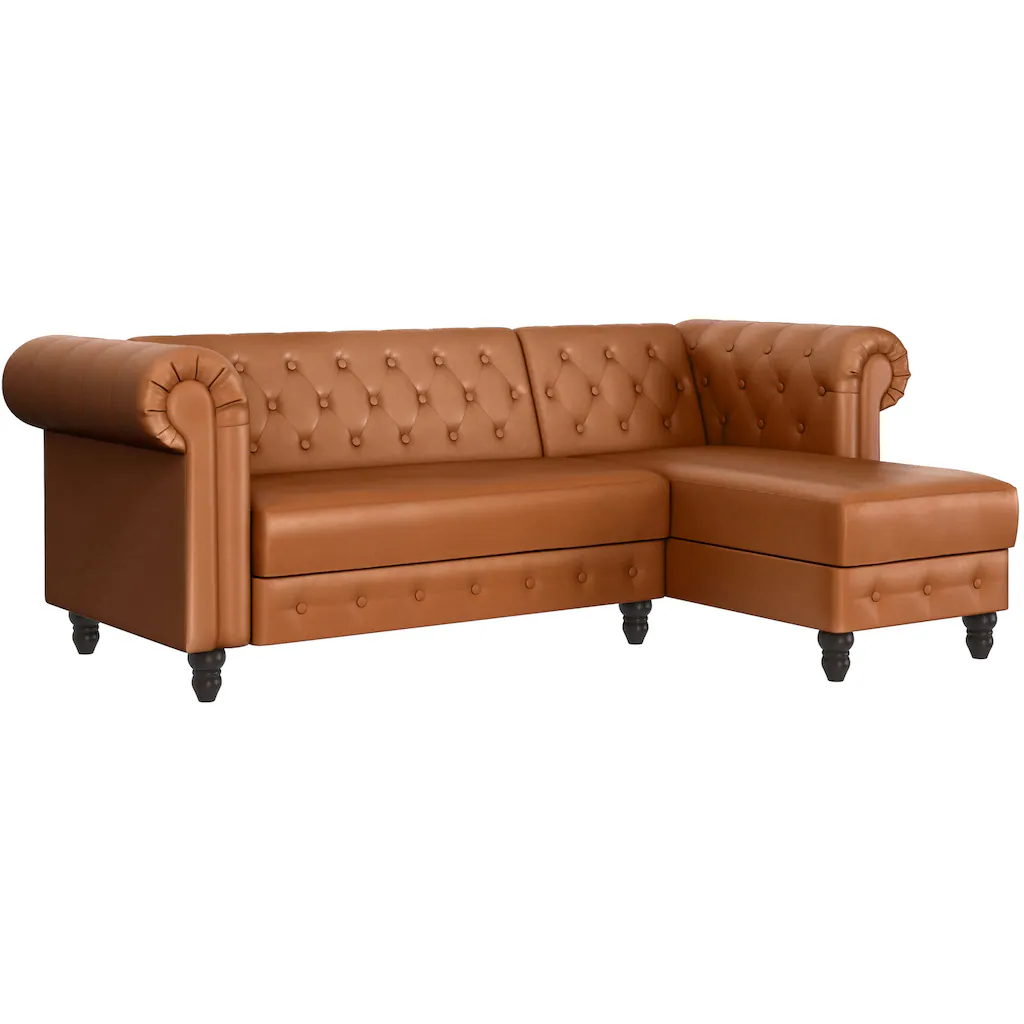 Dorel Home Ecksofa »Felix L-Form 241 cm (Liegefl.108x195 cm) Recamiere tauschbar « kaufen Heißer Verkauf