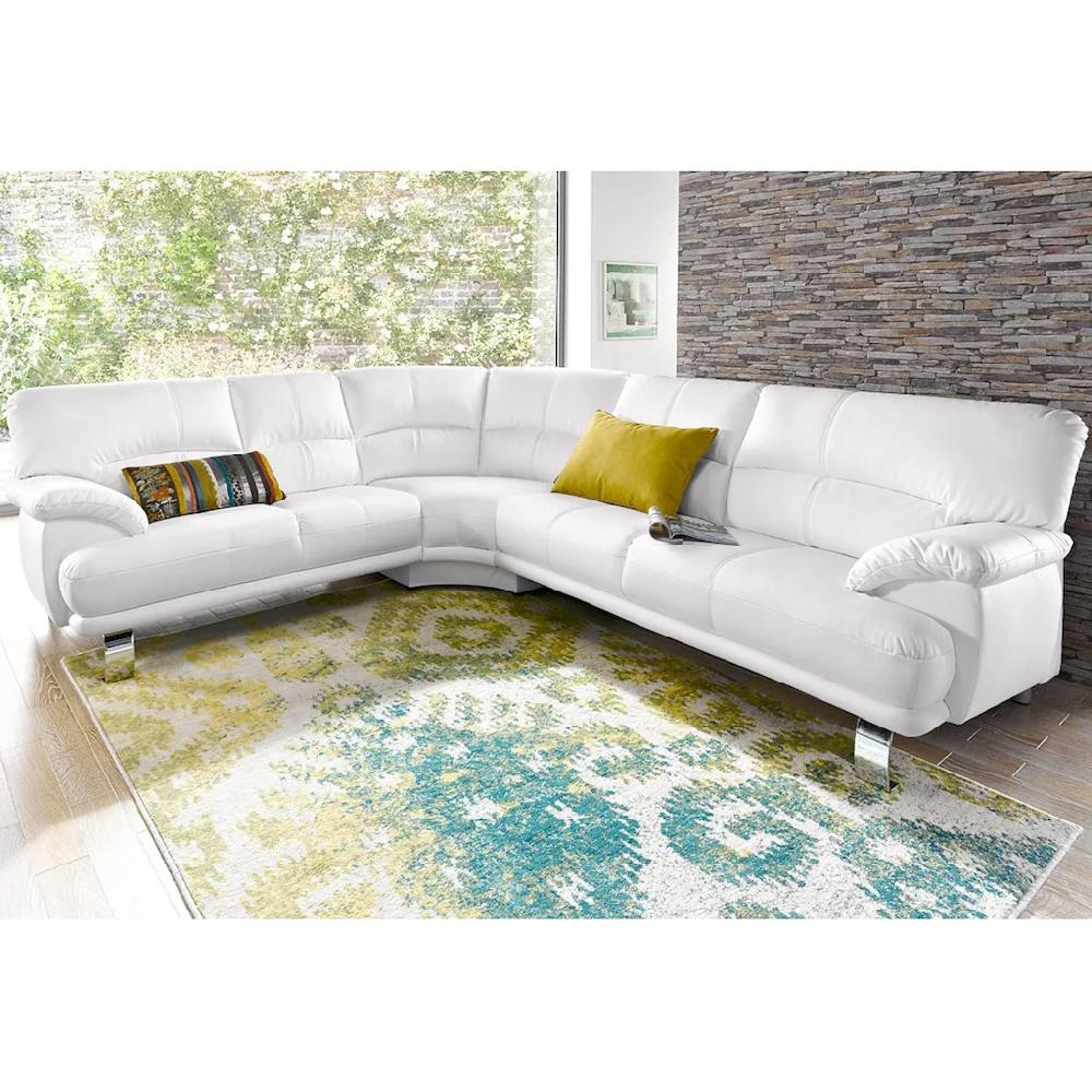TRENDMANUFAKTUR Ecksofa »Cecilia in italienischem Design modern und komfortabel L-Form« bequeme Armlehnen mit langem Schenkel kaufen Bestseller