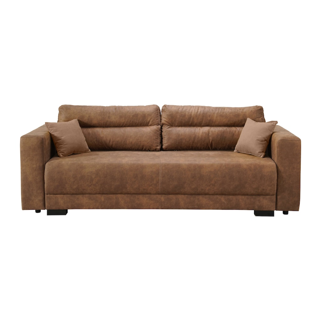 INOSIGN Schlafsofa »Witla 237 cm (Liegefläche 150/196 cm) mit Bettkasten« inkl. loser Zier- und Rückenkissen und mit Federkernpolsterung kaufen Kauf eins, bekomm eins gratis