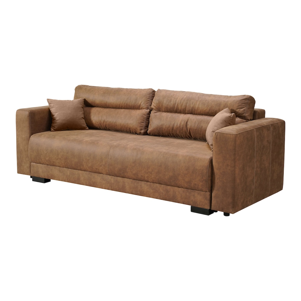 INOSIGN Schlafsofa »Witla 237 cm (Liegefläche 150/196 cm) mit Bettkasten« inkl. loser Zier- und Rückenkissen und mit Federkernpolsterung kaufen Kauf eins, bekomm eins gratis
