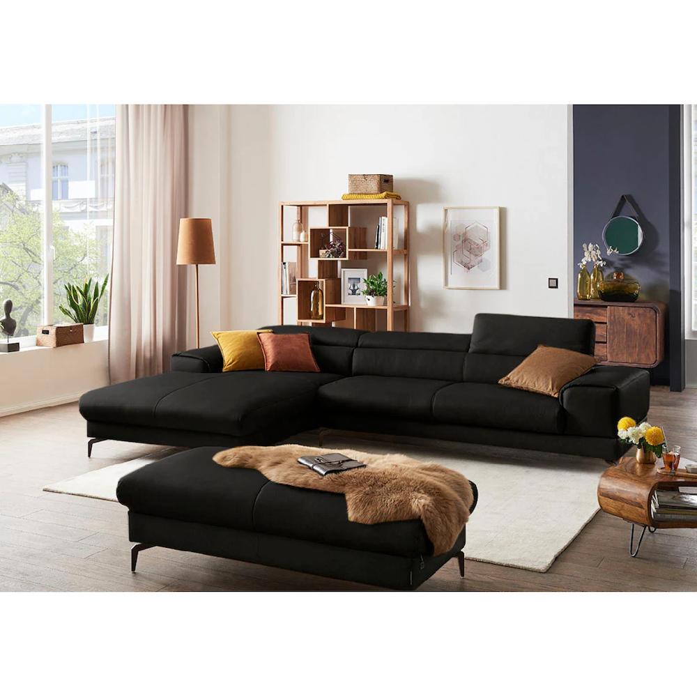 W.SCHILLIG Ecksofa »piedroo Designsofa mit tollem Sitzkomfort bequem und elegant L-Form« Kopfteilverstellung wahlweise mit Sitztiefenverstellung Breite 343cm kaufen Letzte 3 Tage