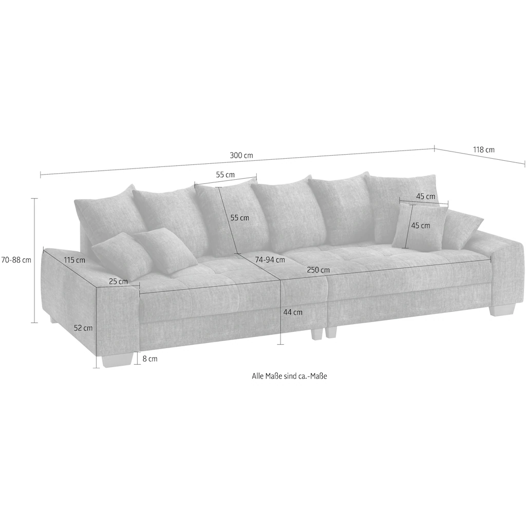 Mr. Couch Big-Sofa »Nikita II« mit Kaltschaumpolsterung bis 140kg belastbar kaufen Bis zu 60% Rabatt
