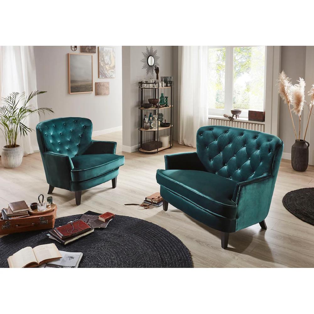 ATLANTIC home collection 1 5-Sitzer »Leo« XXL-Sessel mit Taschenfederkern und Samtveloursbezug kaufen 50% Rabatt mit kostenlosem Versand