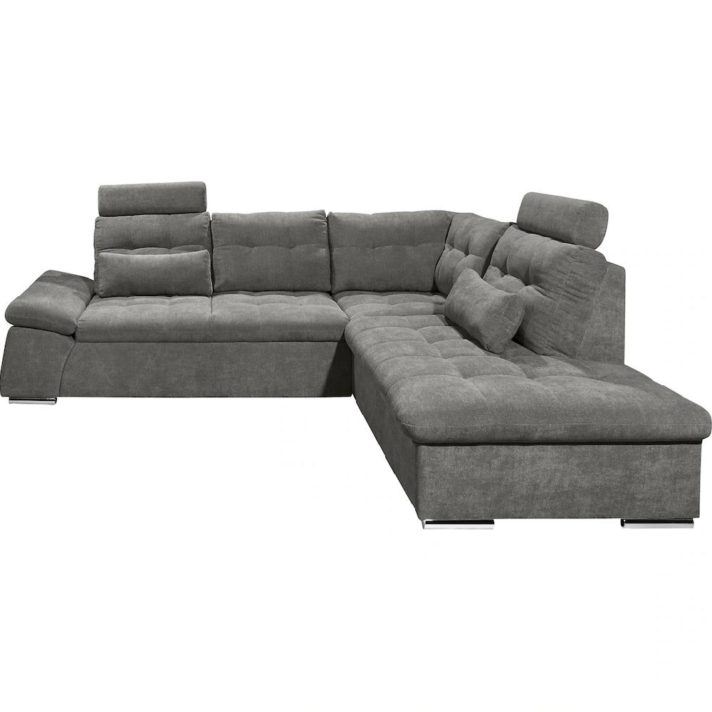 ED EXCITING DESIGN Ecksofa »Nalo L-Form« mit Bettfunktion Bettkasten Kopfstützen Nierenkissen etc. kaufen