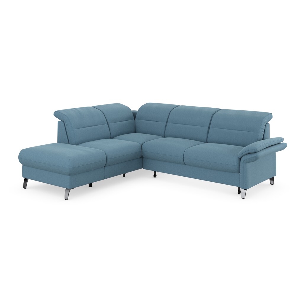 sit&more Ecksofa »Grenoble L-Form« Federkern wahlweise mit Bettfunktion Stauraum Armteilverstellung kaufen Im Verkauf