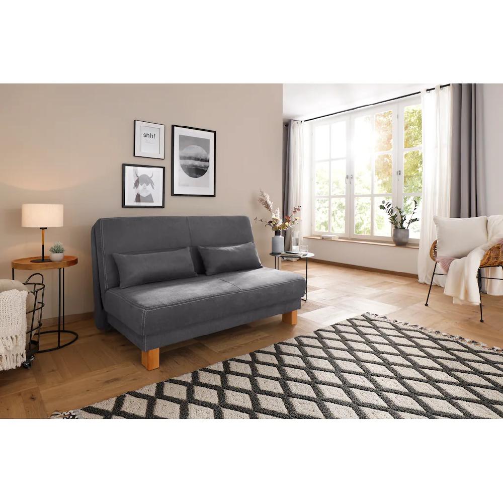 Home affaire Schlafsofa »Gina« vom Sofa zum Bett mit einem Handgriff in 4 Breiten Nierenkissen kaufen zollfrei