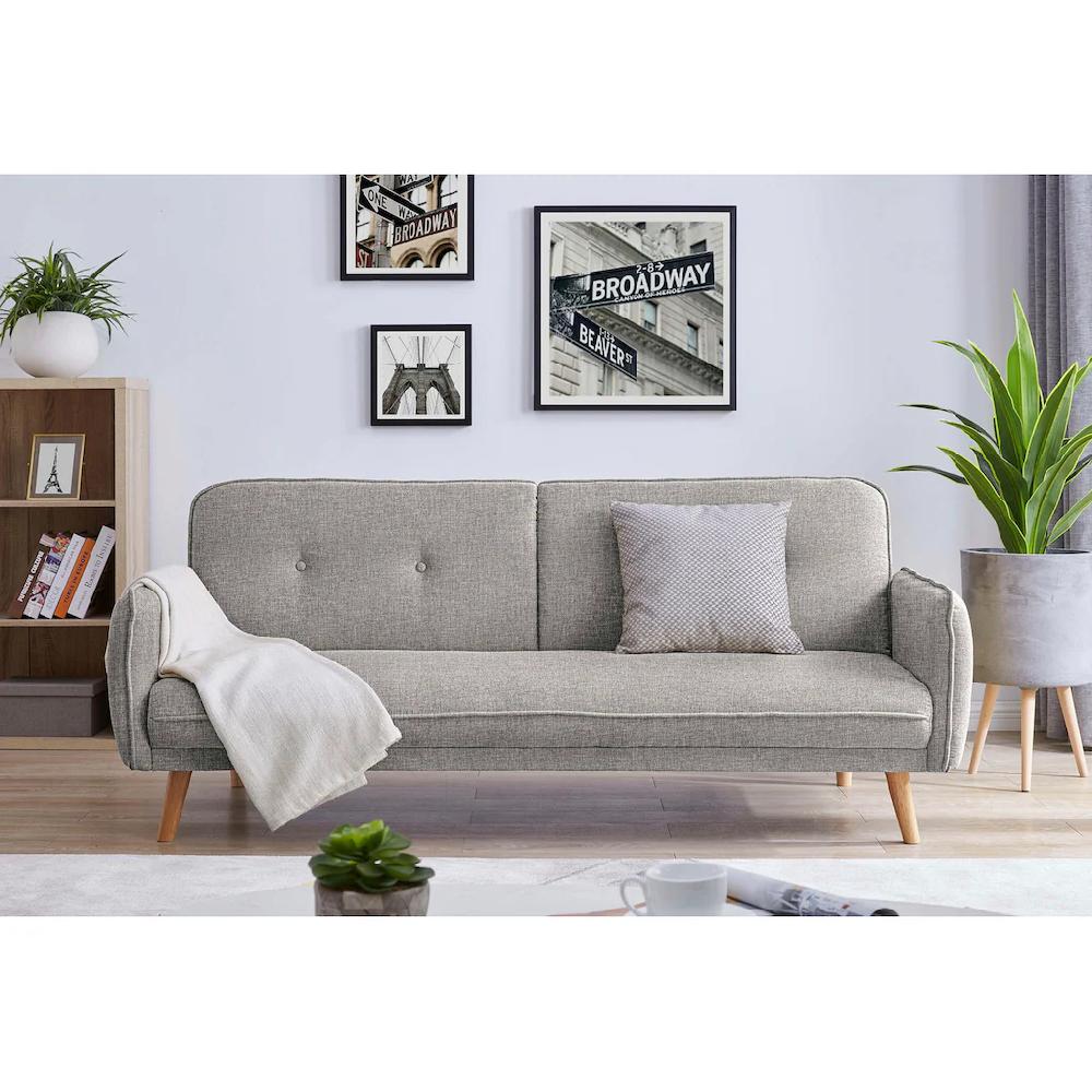 SalesFever 3-Sitzer mit Knopfheftung im Rücken und Schlaffunktion kaufen Outlet
