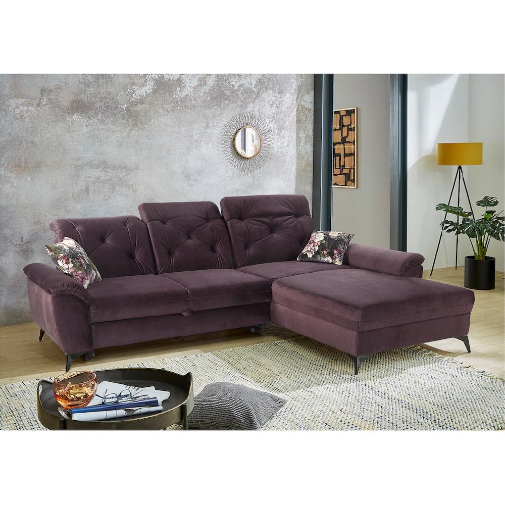 Jockenhöfer Gruppe Ecksofa »Studio L-Form« 3 individuell verstellbare Kopftützen Bettfunktion Relaxfunktion kaufen