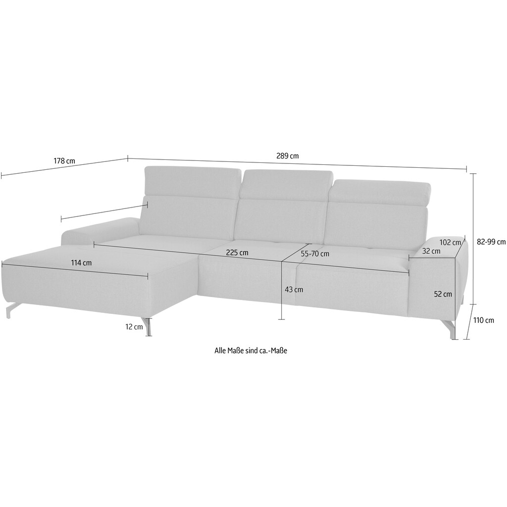sit&more Ecksofa »Gizeh L-Form« kaufen Vatertagsangebot