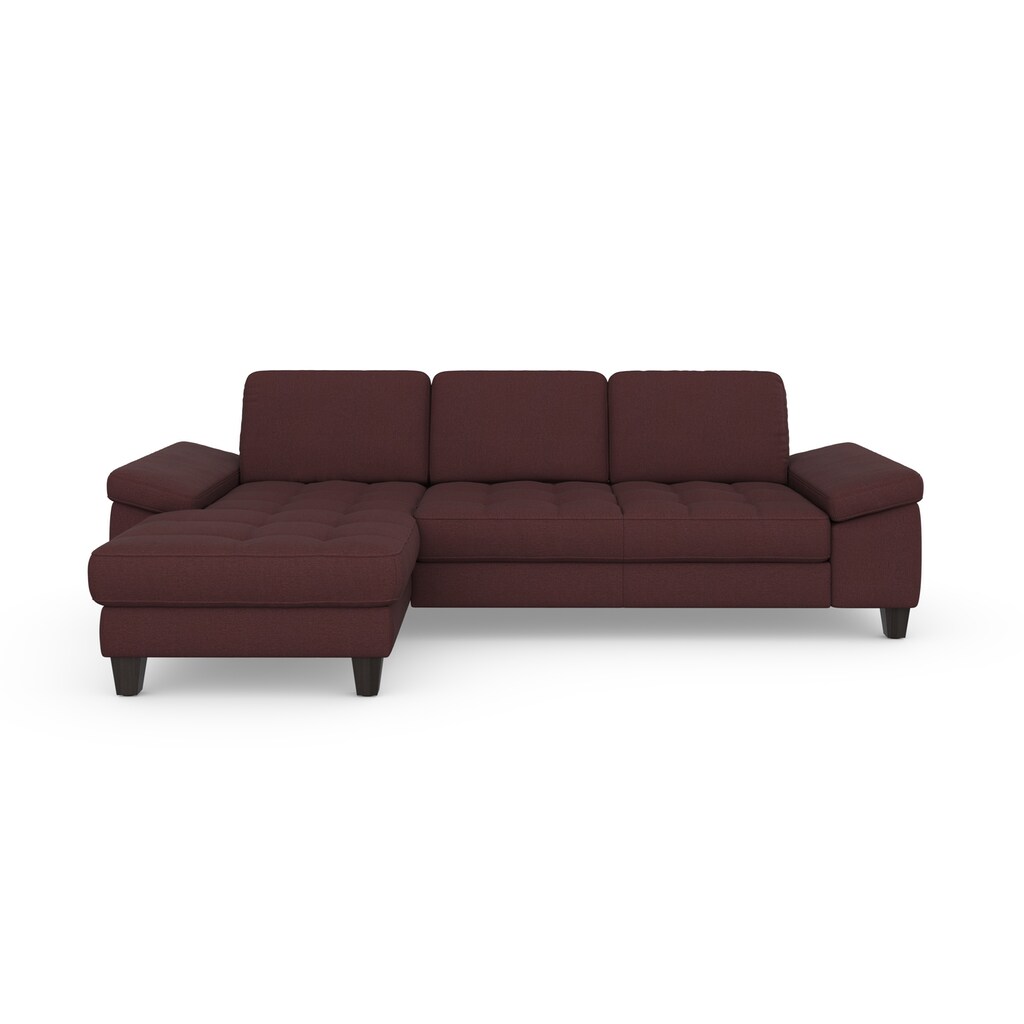 sit&more Ecksofa »Westham L-Form« Recamiere mit oder ohne Bettfunktion Bettkasten Füße wengefarben kaufen Online Outlet