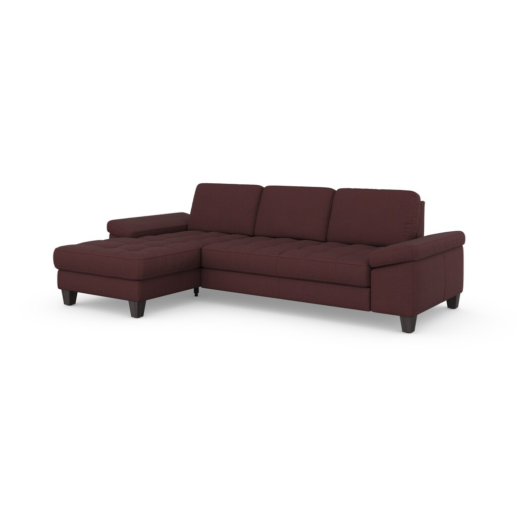 sit&more Ecksofa »Westham L-Form« Recamiere mit oder ohne Bettfunktion Bettkasten Füße wengefarben kaufen Online Outlet