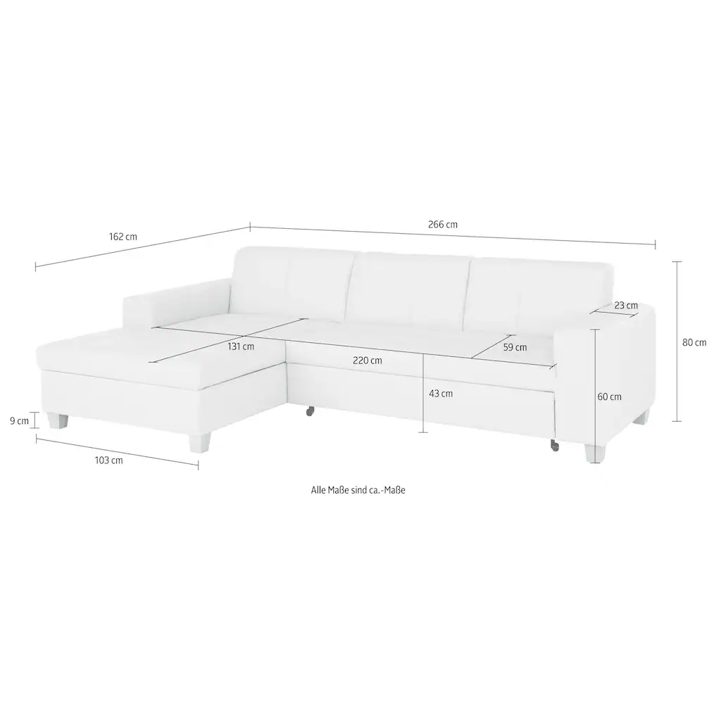 Home affaire Ecksofa »Corby L-Form« kaufen Super Sparpreis