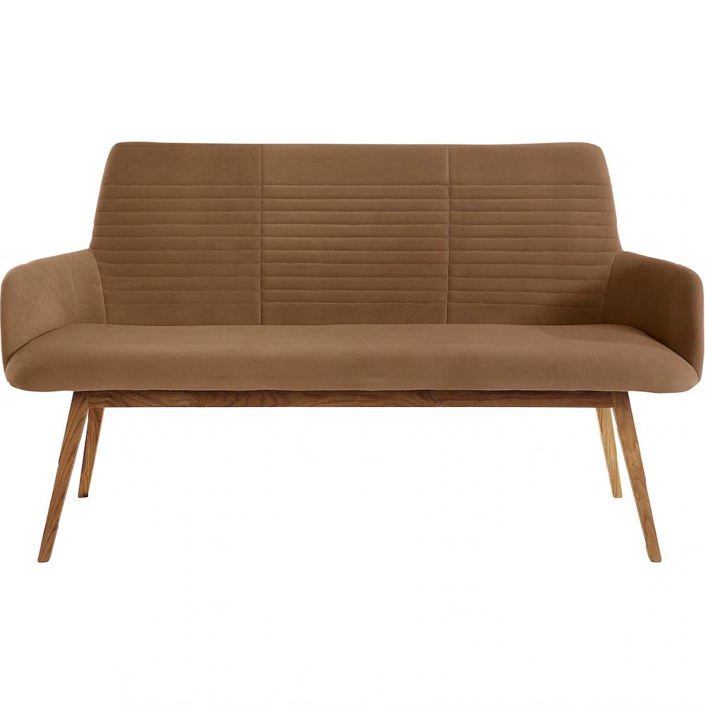 OTTO products Sitzbank »Alessja« (1 St.) Breite 160 cm Bezug aus Microfaser Gestell aus Eiche Massivholz kaufen Zeitbegrenzte Promotion
