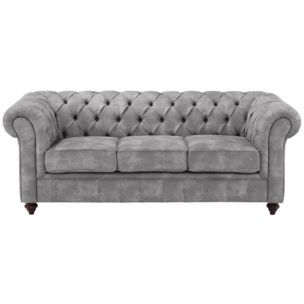 Home affaire Chesterfield-Sofa »Chesterfield 3-Sitzer B/T/H: 198/89/74 cm« kaufen Bis zu 65% Rabatt