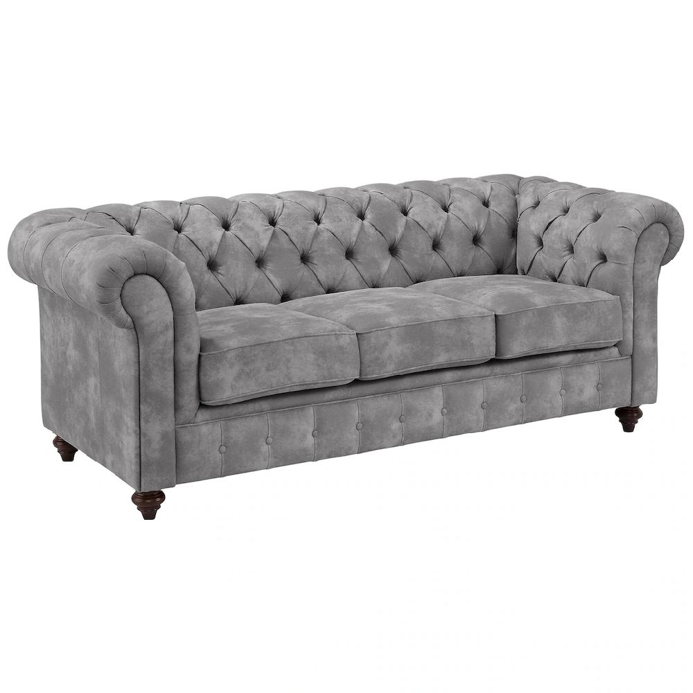 Home affaire Chesterfield-Sofa »Chesterfield 3-Sitzer B/T/H: 198/89/74 cm« kaufen Bis zu 65% Rabatt