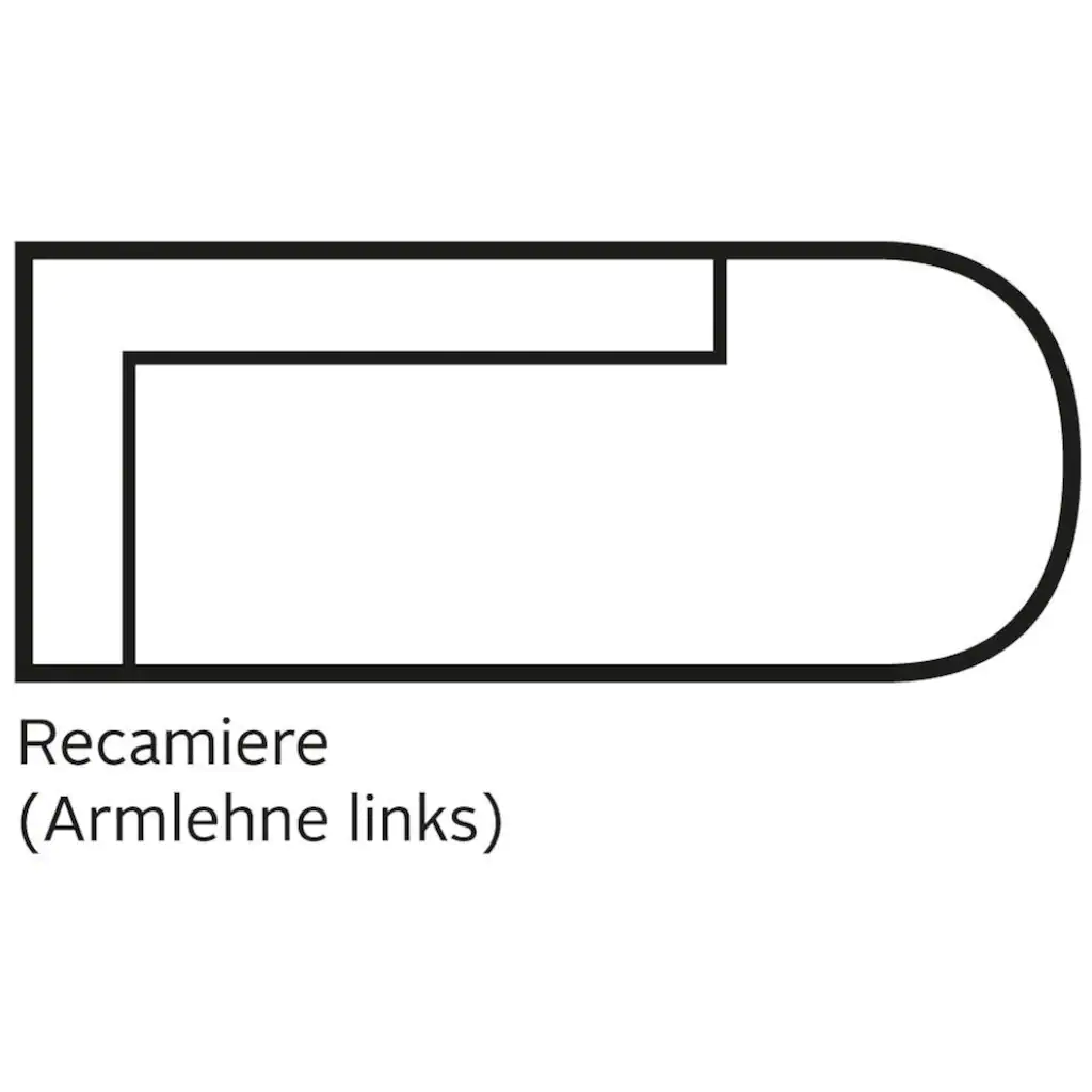 Leonique Recamiere »Cozy« mit losen Kissen und Metallbeinen Armlehne links oder rechts wählbar kaufen Discount Store für neue Produkte