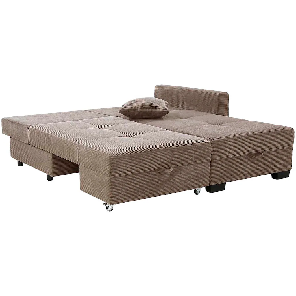 Jockenhöfer Gruppe Ecksofa »Fantasy Dreh-Schwenk-Ottomane« inklusive Relax- und Schlaffunktion Ottomane links/ rechts montierbar Hotsell