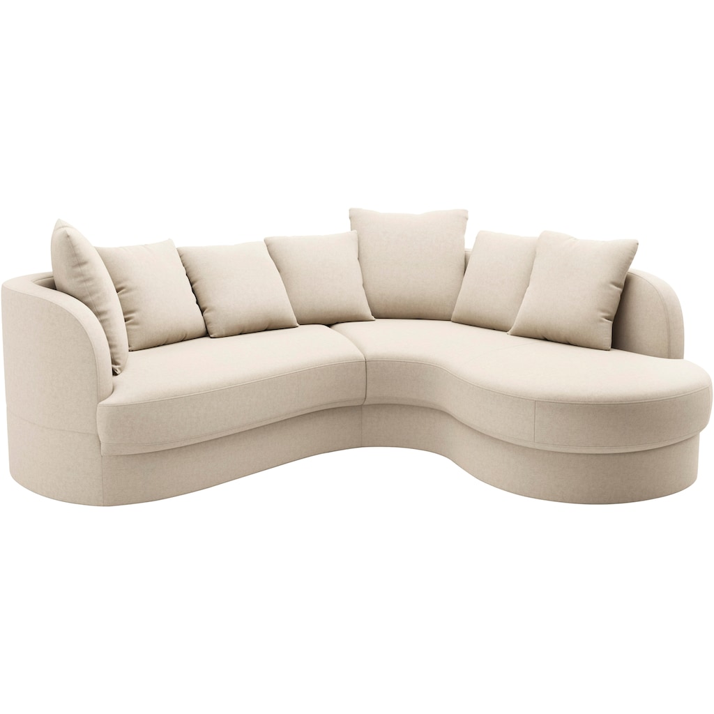 sit&more Ecksofa »Samba L-Form« moderne organische Form inkl. 7 loser Rückenkissen kaufen Schlussverkauf