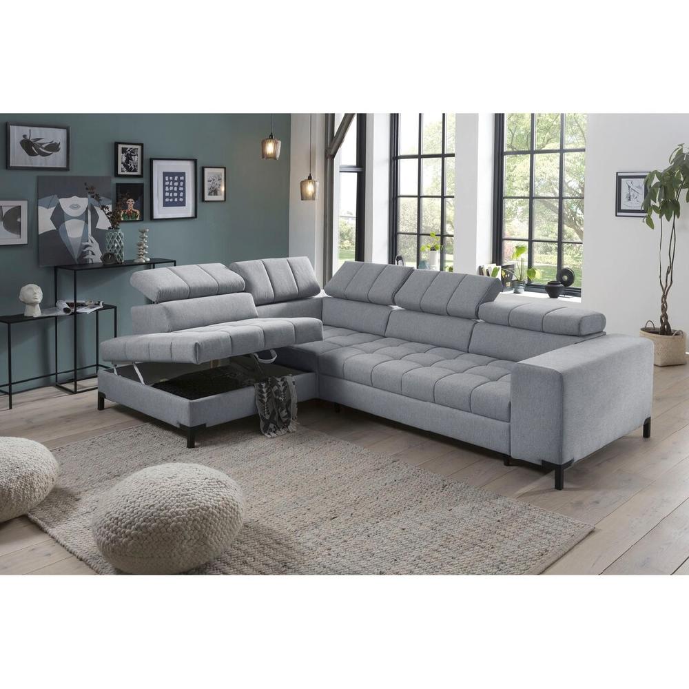 exxpo - sofa fashion Ecksofa »Bocco hochwertige Verarbeitung toller Sitzkomfort bequem L-Form« wahlweise mit Bettfunktion u. Bettkasten inkl. Kopfteilverstellung kaufen Sonderangebot