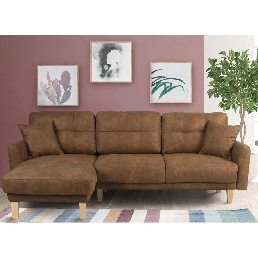 Home affaire Ecksofa »TRIPLO optionale Schlafsofa mit Bettkasten Maße B/T/H: 234/164/89 cm« L-Form wahlweise mit Bettfunktion - Liegefläche 132x210 cm Begrenztes Angebot