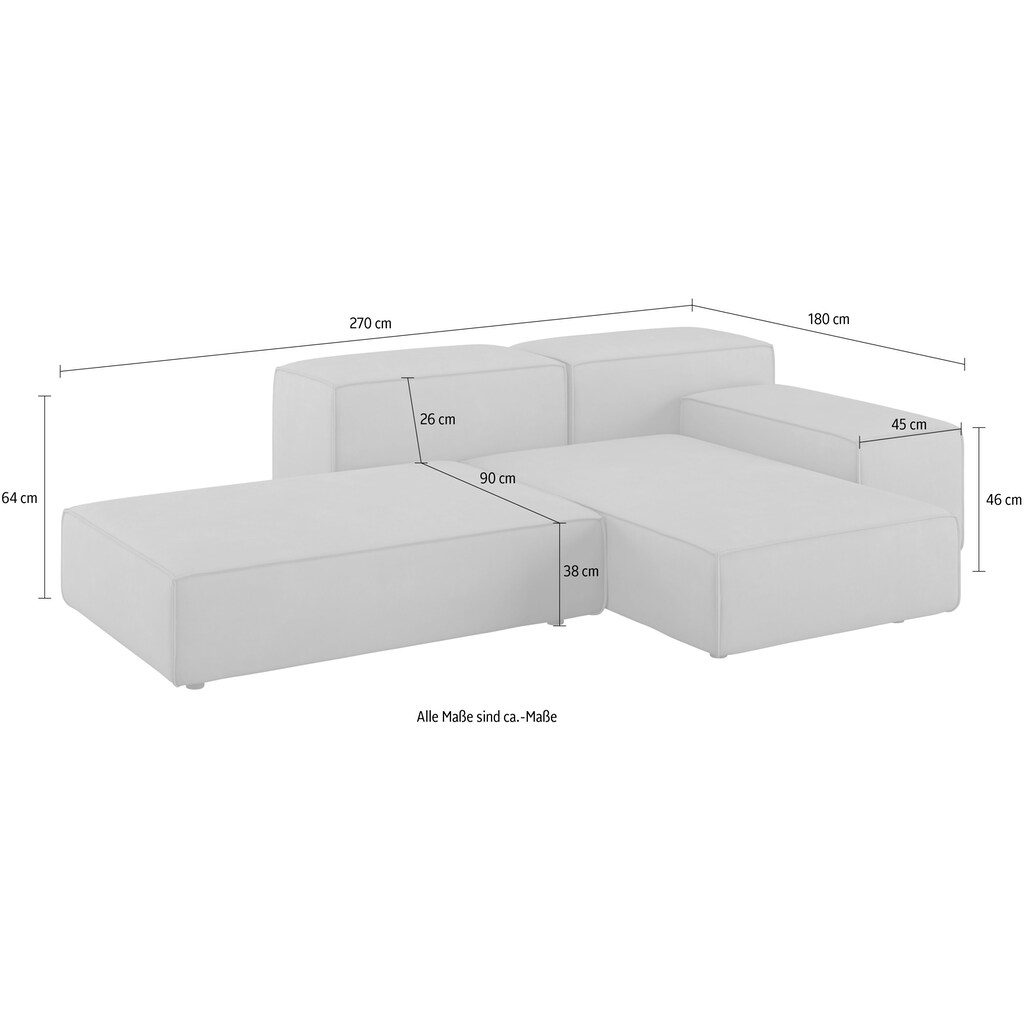 designwerk Big-Sofa »Puzzle Designsofa für Indoor und Outdoor bequem modular« wasserabweisend und strapazierfähig kaufen Saisonschlussverkauf