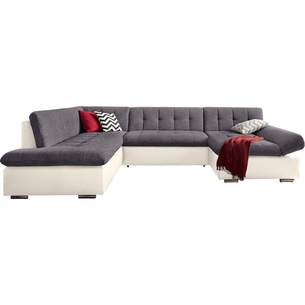 TRENDMANUFAKTUR Wohnlandschaft Wahlweise mit Bettfunktion Blitzangebot