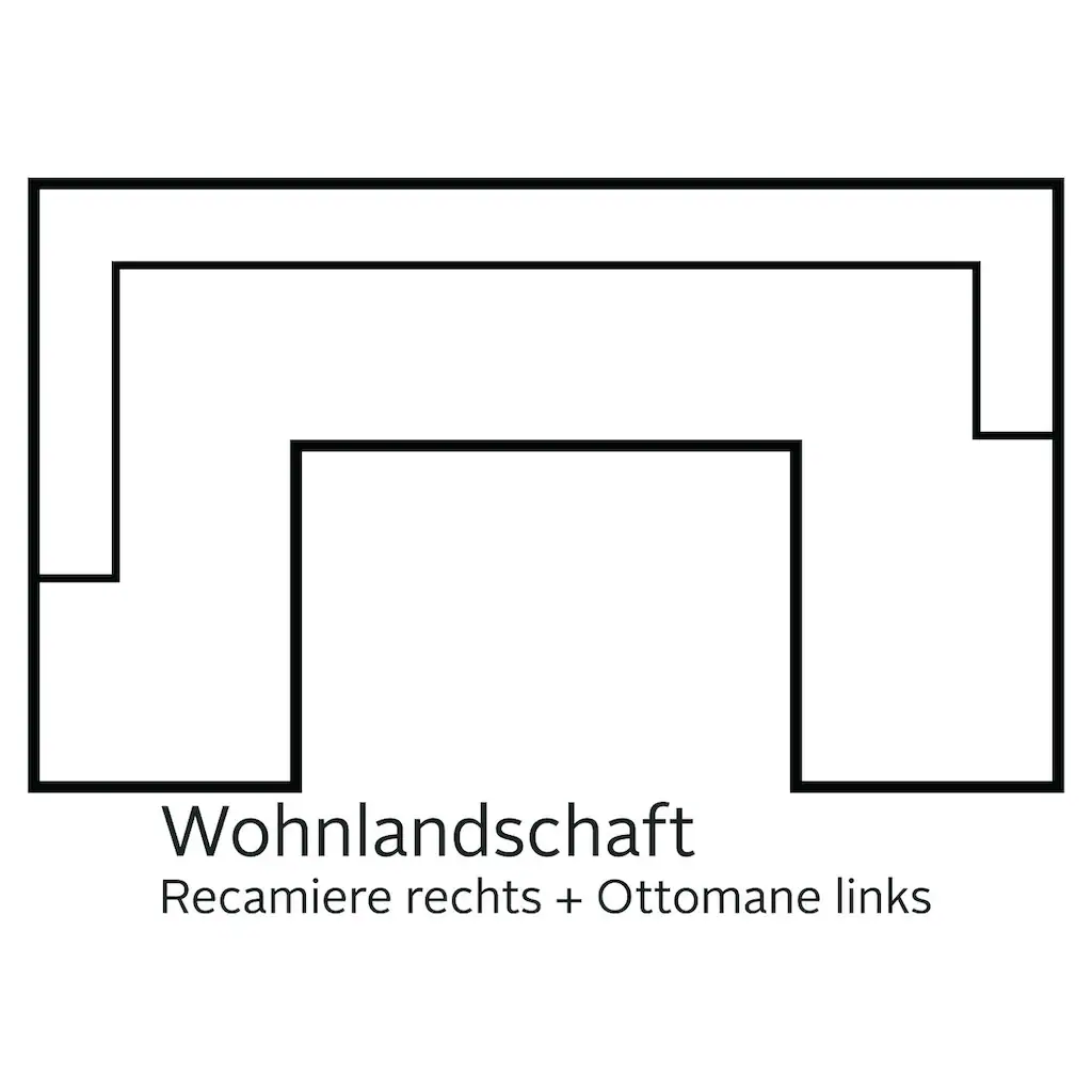 TRENDMANUFAKTUR Wohnlandschaft Wahlweise mit Bettfunktion Blitzangebot