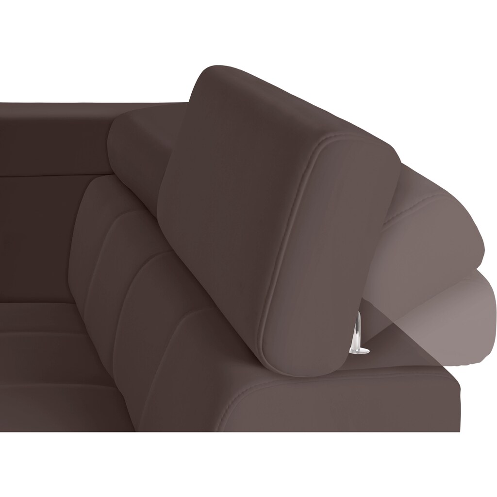 exxpo - sofa fashion Ecksofa »Fiji L-Form« mit Kopf- bzw. Rückenverstellung wahlweise mit Bettfunktion kaufen Saisonale Angebote