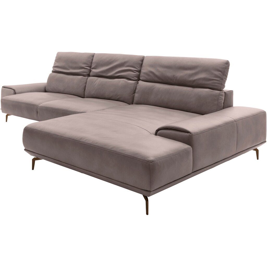 Musterring Wohnlandschaft »MR 2490« Bronze-Fuß Sitzhöhe 48cm wahlweise mit Funktionen Maße 342 x 207 cm kaufen Sonderangebote