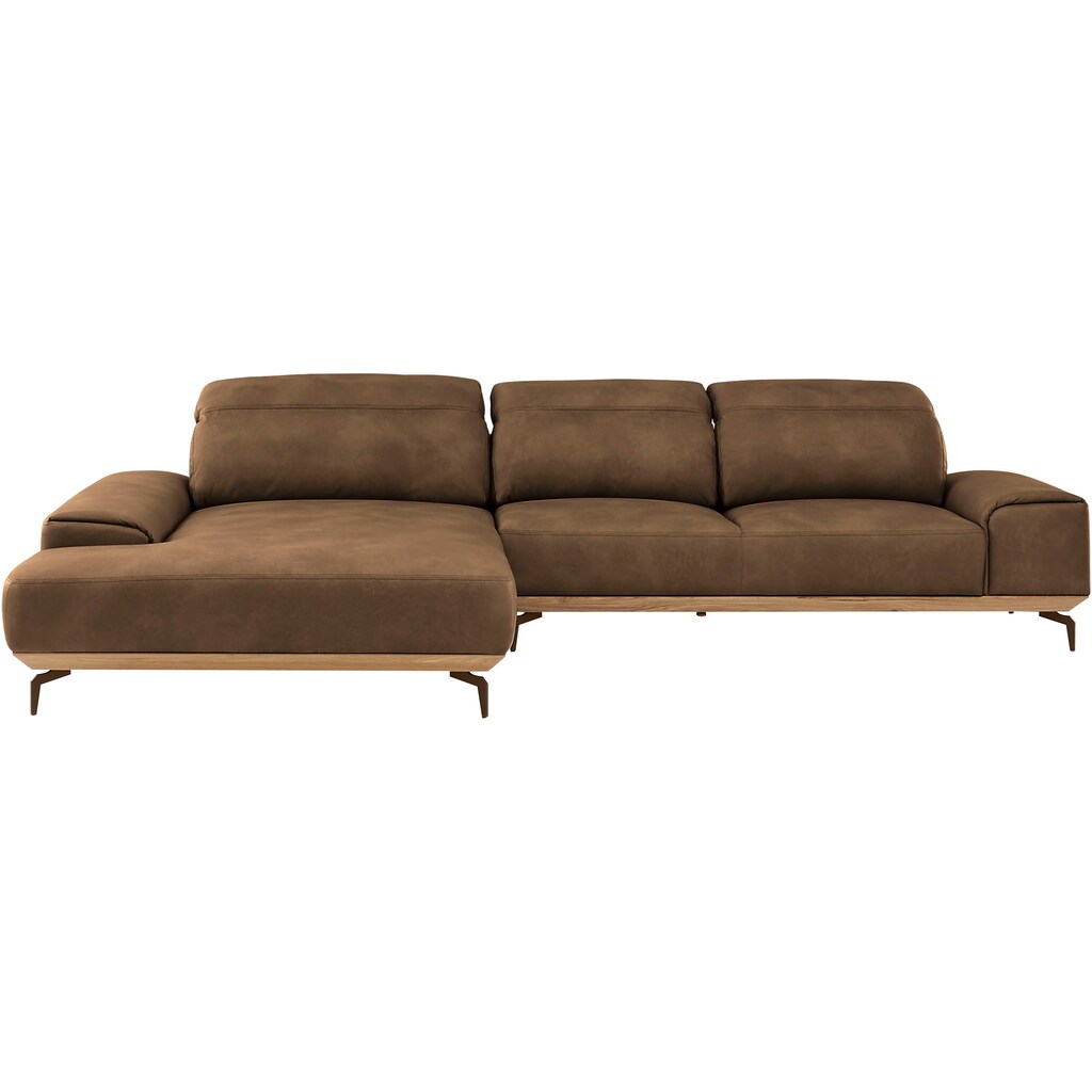 Musterring Wohnlandschaft »MR 2490« Bronze-Fuß Sitzhöhe 46cm wahlweise mit Funktionen Maße 342 x 207 cm kaufen Bis zu 55% Rabatt