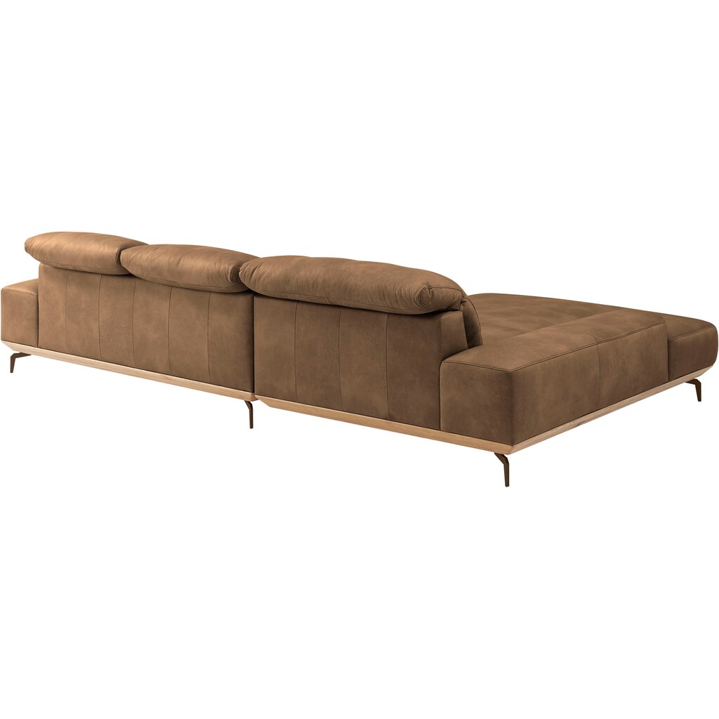 Musterring Wohnlandschaft »MR 2490« Bronze-Fuß Sitzhöhe 46cm wahlweise mit Funktionen Maße 342 x 207 cm kaufen Bis zu 55% Rabatt