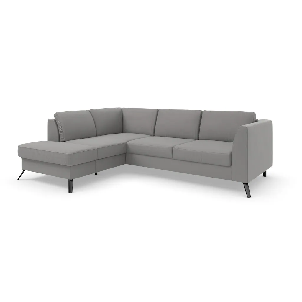 sit&more Ecksofa »Olsen L-Form« inklusive Sitztiefenverstellung wahlweise mit Bettfunktion 15cm hoch kaufen Discount Store für neue Produkte