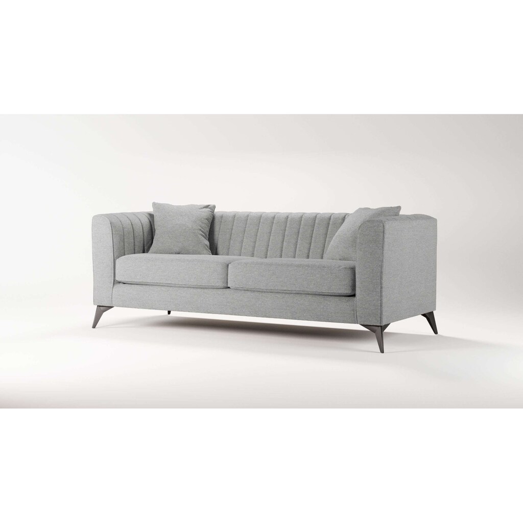 Places of Style 3-Sitzer »MATTHEW B/T/H: 201/86/74 cm« feine Steppung im Rückenbereich lose Sitzkissen incl. Zierkissen kaufen Kostenloser Versand international