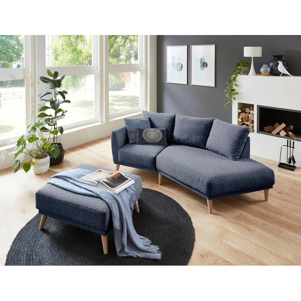 ATLANTIC home collection 2 5-Sitzer »Elvis« Polsterecke mit offenem Ende im skandinavischen Stil Massivholzfüße kaufen zollfrei