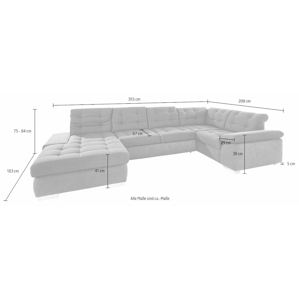 sit&more Wohnlandschaft mit Bettfunktion online kaufen Verkauf