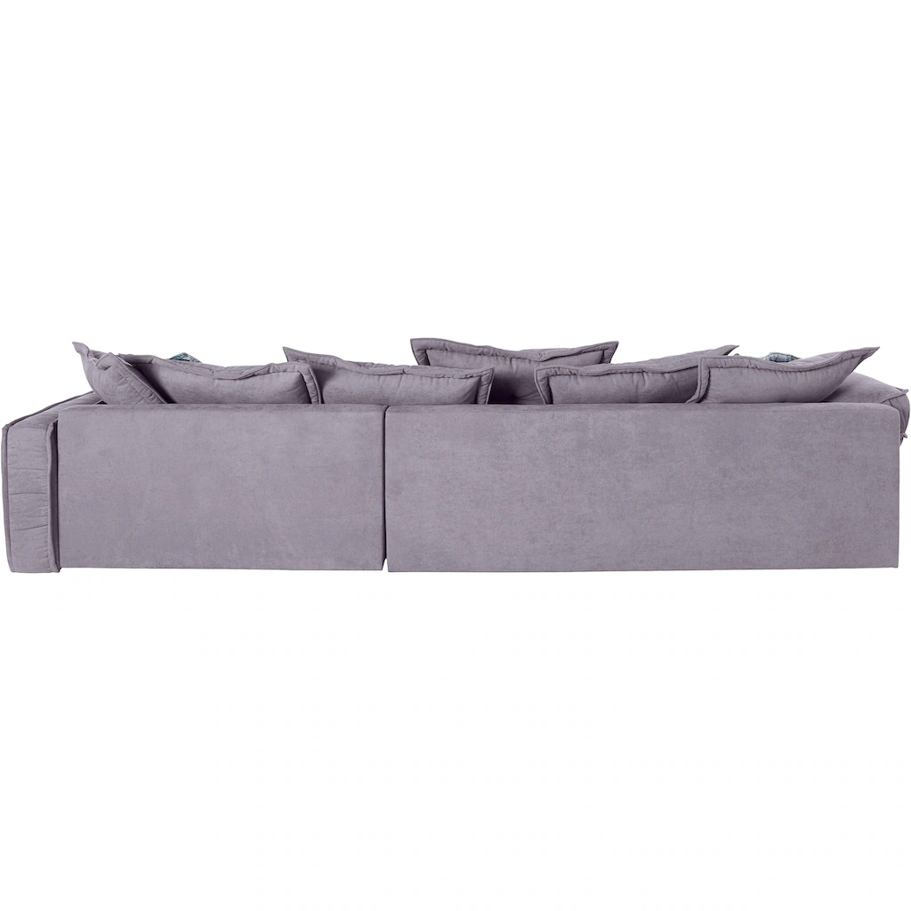 INOSIGN Ecksofa »Diwan L-Form« mit vielen losen Kissen Faltenwurf und Steppung im Sitzbereich kaufen Günstiger Verkauf