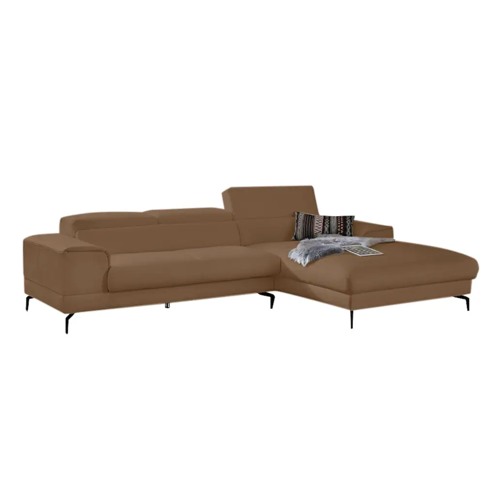 W.SCHILLIG Ecksofa »piedroo Designsofa mit tollem Sitzkomfort L-Form« Kopfteilverstellung wahlweise mit Sitztiefenverstellung Breite 303cm kaufen Meist gekauft